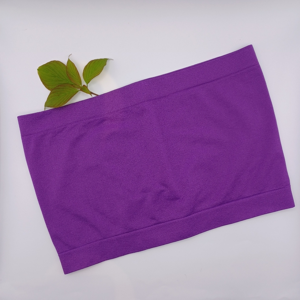 Bright Purple Bandeau Top